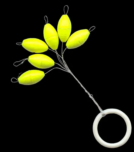 FTM-Trout New Generation Trout Piloten oval - Pilotkugeln, Farbe/Durchmesser/Inhalt:Gelb / 5mm / 6 Stück