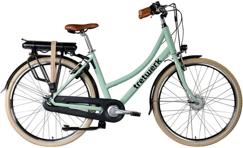 Tretwerk Aurora E-Bike 28 Zoll Pedelec - E-Bike für Damen und Herren, ideal für Alltag und urbane Mobilität mit 522 Wh Akku und 7 Gängen für entspanntes Fahren.