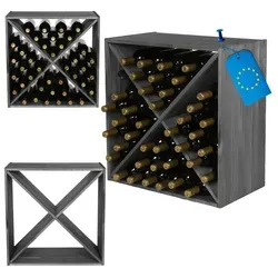 Modo24 Weinregal RW61 – Modulares Massivholz-System für stilvolle Weinlagerung - Das modulare Weinregal RW61 vereint Funktionalität und Ästhetik. Perfekt für Küche oder Gastronomie, wächst es flexibel mit Ihrer Sammlung. Wählen Sie aus drei Farben und gestalten Sie Ihr individuelles Lagersystem.