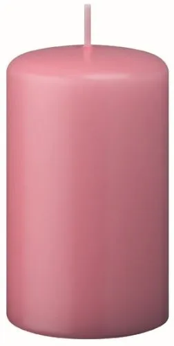 Stumpenkerzen Altrosa 6 x 4 cm, 12 Stück