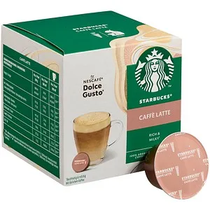 NESCAFÉ DOLCE GUSTO STARBUCKS Caffé Latte Rich & Milky Kaffeekapseln, mild, 12 St.