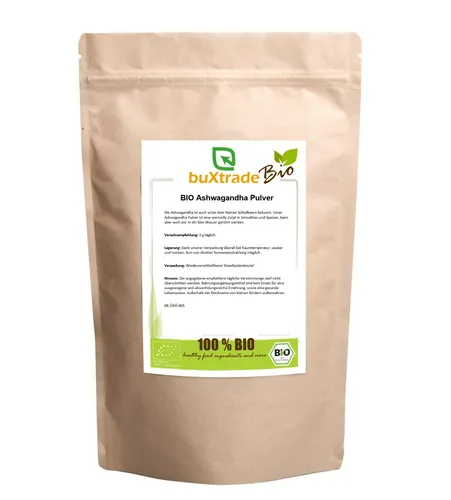 | BIO Ashwagandha Pulver | gemahlen | Schlafbeere  | Buxtrade 100 g