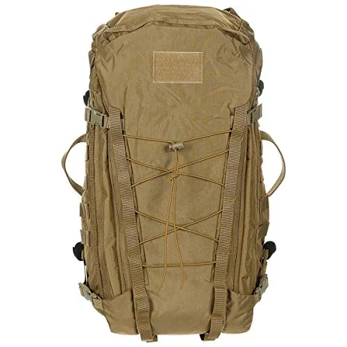 MFH Mission 30 Rucksack Coyote Tan - Robuster 30L Rucksack mit MOLLE-System, ideal für Outdoor-Abenteuer und Einsätze. Vielseitige Fächer, verstellbare Gurte und Hydratationsoptionen bieten höchsten Komfort und Flexibilität.