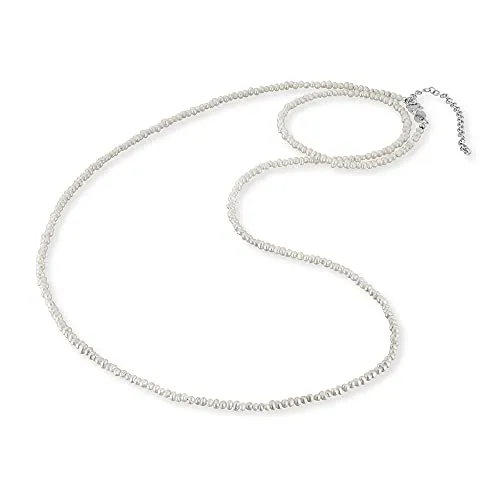 Engelsrufer Damen Anker Halskette mit Süßwasserperlen - Elegante Kette aus 925er Sterlingsilber, längenverstellbar von 60 bis 70 cm, mit echten Süßwasserperlen für einen strahlenden Look. Ideal für Allergiker, da nickelfrei.
