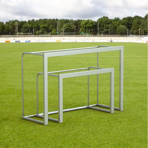 Sport-Thieme Mini-Fußballtor zerlegbar 120x80 cm – Stabil & Platzsparend - Ideal für kleine Räume – Stabil durch teilverschweißte Konstruktion und einfacher Aufbau mit 6 Schrauben. Perfekt für Mehrzweckflächen und einfach zu lagern.