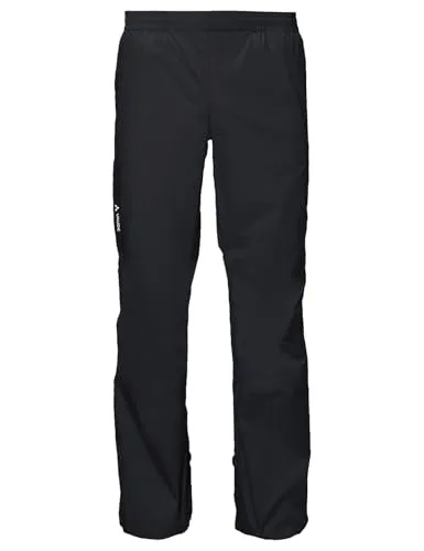 VAUDE Herren Mens Drop Pants II Regenhose - Black Uni, S-Short EU - Radhosen, wind- und wasserdicht mit Ceplex Active Technologie, ideal für Radfahrer und Wanderer, leicht und packbar für unterwegs.