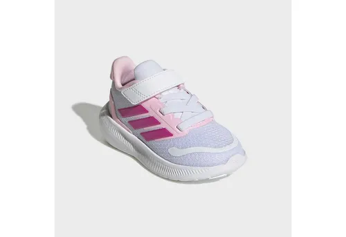 adidas Unisex Kinder Runfalcon 5 Schuh – Weiß - Bequemer Kinderlaufsschuh mit regulärer Passform und praktischem Klettverschluss, ideal für den täglichen Einsatz.
