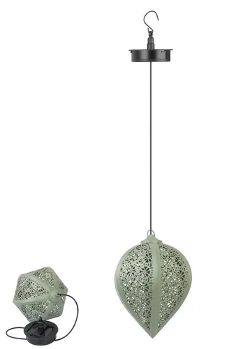 Northpoint LED Gartenleuchte LED Solar Metall Hängeleuchte LED Windlicht Dekolampe Dämmerungssensor