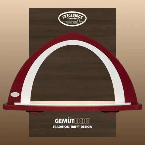 weigla LED Lichterbogen original Erzgebirge in rot von Weigla