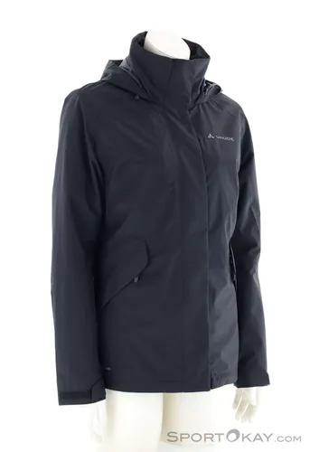 Vaude Damen Women's Rosemoor 3in1 Jacket II Doppeljacke, Schwarz, 36 EU - Wanderjacke mit 3-in-1-Design: Wetterfeste Außenjacke und Fleece-Innenjacke, perfekt für wechselhaftes Wetter und intensive Aktivitäten.