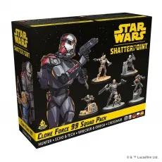 Star Wars: Shatterpoint – Kloneinheit 99 Squad-Erweiterung - Tabletop Spiel für 2 Spieler, erweitert dein Star Wars: Shatterpoint mit 5 neuen Miniaturen und bringt spannende strategische Kämpfe in die Galaxie!