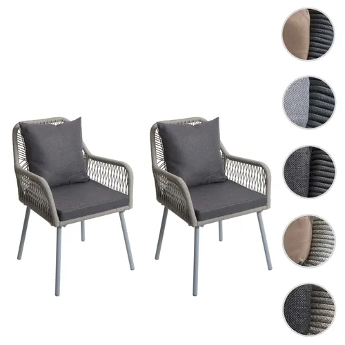 2er-Set Gartenstuhl HWC-O12 von Mendler