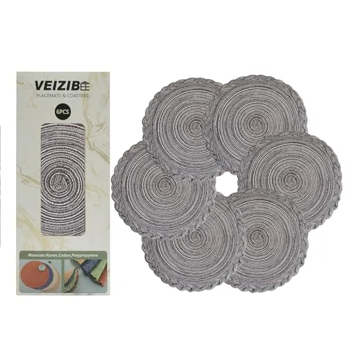 Tischsets Schwarz von VEIZIBEE