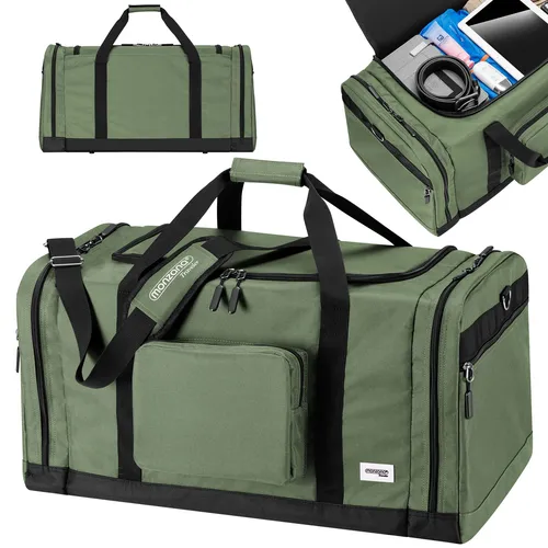 MONZANA® Reisetasche 90L - Vielseitige Sport- und Reisetasche - Reisetasche mit 90L Volumen, ideal für Reisen oder Fitness. Praktische Fächeraufteilung und abnehmbarer Schultergurt bieten optimalen Komfort.