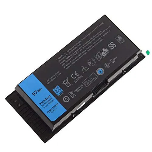 FV993 KJ321 FJJ4W R7PND PG6RC RY6WH Laptop Batterie Ersatz für Dell Precision M4600 M4700 M4800 M6600 M6700 M6800 Series(11.1V 97Wh)
