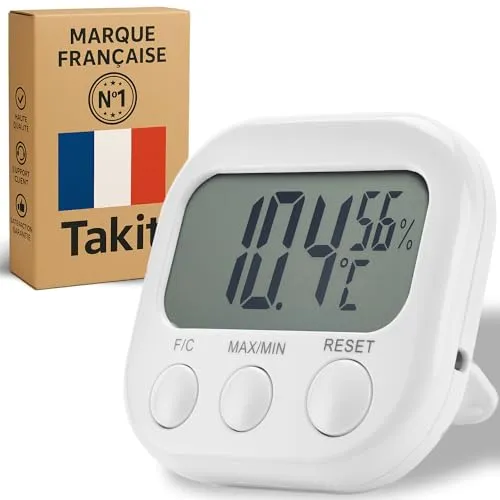 Thermometer, Hygrometer, 5 Jahre Garantie, hohe Präzision, digitale Temperatur- und Feuchtigkeitsanzeige