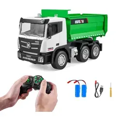 VEVOR RC Muldenkipper 1:18 - RC-Modelle: 9-Kanal Kipplaster mit 30 Minuten Akkulaufzeit, ideal für Kinder ab 8 Jahren und echte Baustellenabenteuer!