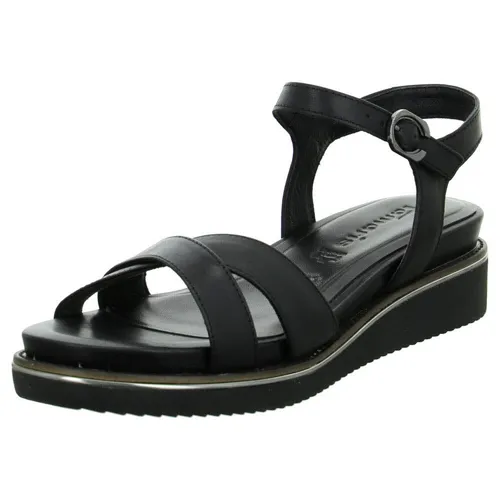 Tamaris Ledersandalette Schwarz Glattleder Größe: 37 Normal