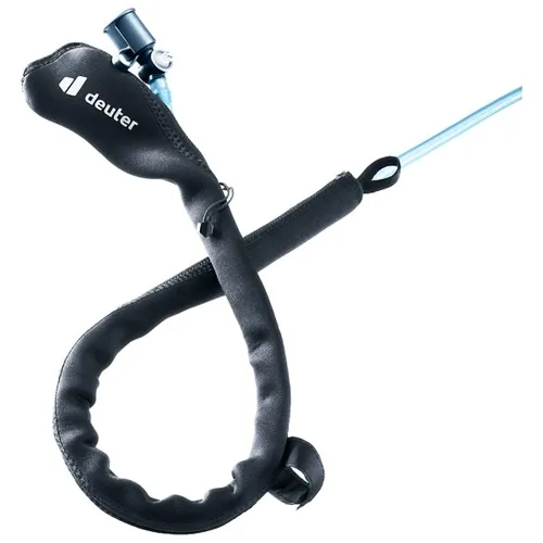 Deuter Streamer Tube Insulator schwarz (7000) - Praktischer Isolator für Trinkschläuche, schützt vor Frost und hält Flüssigkeiten länger flüssig. Mit Klettverschluss für einfache Befestigung am Rucksack – ideal für Outdoor-Abenteuer.