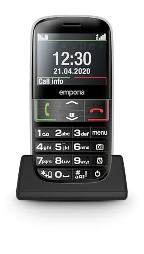 emporia Euphoria LTE - Seniorenhandy 4G VoLTE mit Notruftaste - Seniorenhandy mit 2,3-Zoll-Display, beleuchteten Tasten und bis zu 450 min Sprechzeit. Notruftaste für schnelle Hilfe und 4G VoLTE für klare Anrufe.