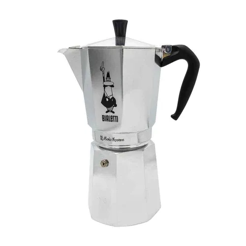 Bialetti Moka Express 18 Tassen: Ikonische Espressomaschine für echten italienischen Kaffee - Espressokocher Bialetti Moka Express: Original italienisches Design, ergonomischer Griff und für 18 Tassen, ideal für Kaffeeliebhaber, die das authentische Espresso-Erlebnis schätzen.