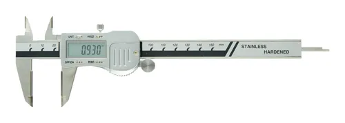 Fortis Digital-Taschenmessschieber HM 150 mm mit Daten von Fortis