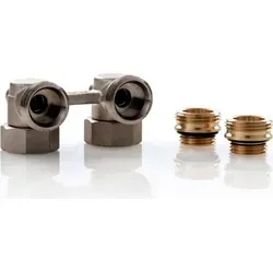 Simplex Hahnblock E1/50 Standard, Eckform, für Heizkörper mit 1/2 Zoll IG