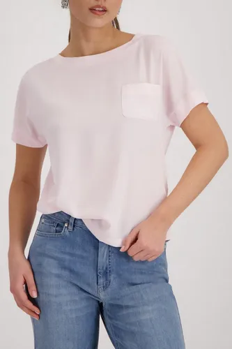 Monari T-Shirt - Elegantes T-Shirt aus hochwertiger Materialmischung mit überschnittenen Schultern und einer stilvollen Brusttasche – ideal für einen modischen Look im Alltag.