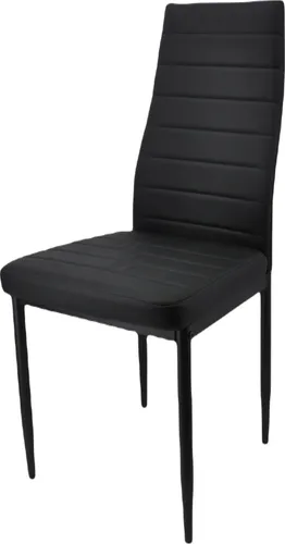 Esszimmerstühle Küchenstuhl Polsterstuhl Wohnzimmerstuhl Sessel mit Rückenlehne Esszimmerstühle für Wohnzimmer Küche Büro, schwarz