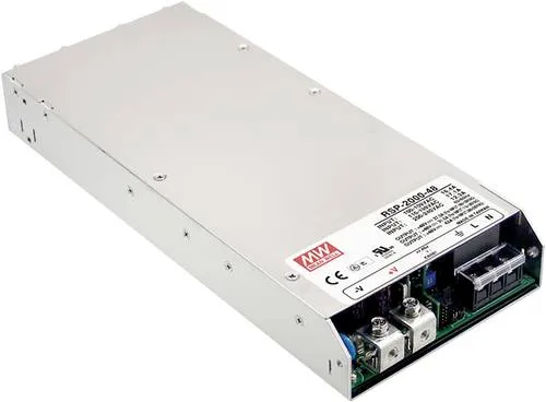 Mean Well MW RSP-2000-48 Schaltnetzteil 48 V/DC 42A 2016W - Hochleistungs-Schaltnetzteil im Metallgehäuse mit aktivem PFC, ideal für anspruchsvolle Elektroinstallationen. Bietet flexible Spannungsanpassung und effiziente Kühlung.