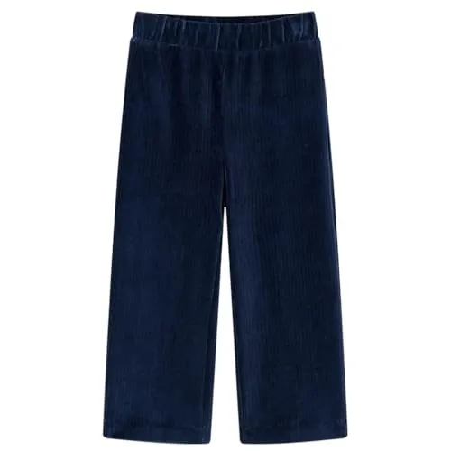 vidaXL Kinderhose Cord Cordhose Hose Kinder Thermohose Kordhose Winter Marineblau 104