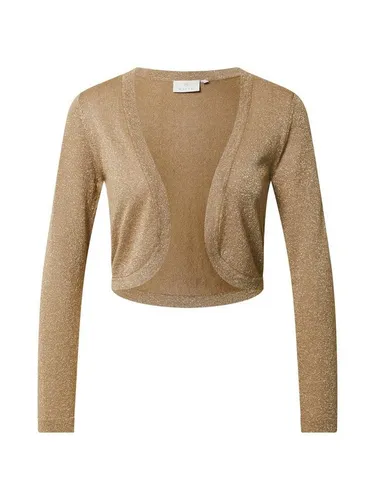 KAFFE Bolerojacke Ankra - Casual Style in Hellbraun - Boleros, ideal für lässige Outfits, aus pflegeleichter Materialmischung mit metallic Akzenten und normaler Passform, perfekt für jede Gelegenheit.
