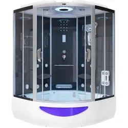 HOME DELUXE Dampfdusche EXCLUSIVE, schwarz