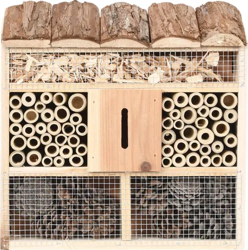 Insektenhotel aus Tannenholz – 30 x 10 x 30 cm