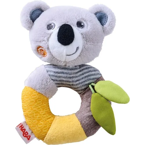 HABA 306654 - Greifling Kuschel Koala, ab 6 Monaten, kuschelweich mit Rassel und vielen tollen Farben