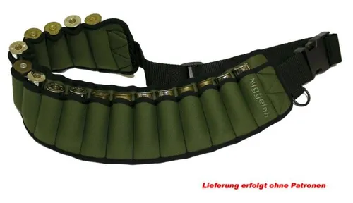 Niggeloh Patronengurt für 17 Schrotpatronen geeignet für Kaliber 12, 16 und 20