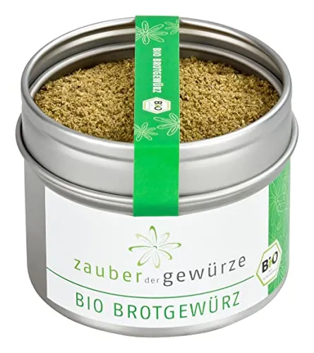 Zauber der Gewürze Bio Brotgewürz Bio – Brotgewürzmischung zum Backen, perfekt für Roggen-, Sauerteig- und Vollkornbrote, 55 g