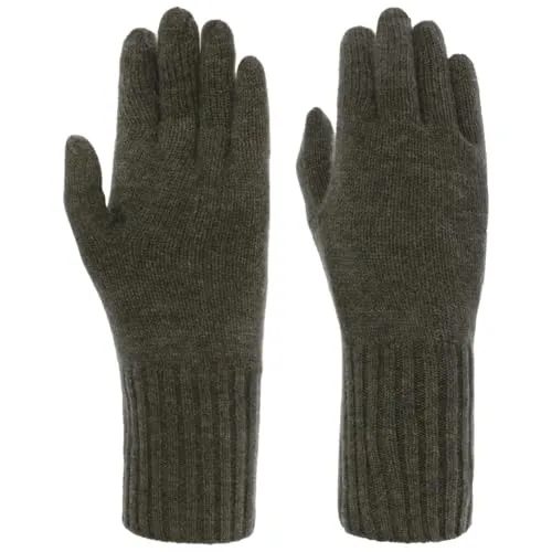 Seeberger Cashmere Fingerhandschuhe für Damen - Oliv - Einheitsgröße - Elegante Fingerhandschuhe aus hochwertigem Kaschmir, ideal für Herbst und Winter. Bieten angenehme Wärme und Atmungsaktivität für optimalen Tragekomfort.