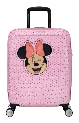American Tourister FUNLIGHT DISNEY Spin. 55/20 Minnie - Rosa - Trolley Hartschale Handgepäck mit stylischem Minnie-Motiv, leicht und ideal für Reisen mit Kindern.