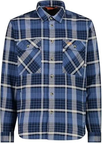 CMP MAN Shirt olive-nero-bianco (44ES) 56 - Nachhaltiges Herrenhemd aus recyceltem Polyester mit Dry Function-Technologie für optimale Atmungsaktivität und Anti-Geruchs-Behandlung – ideal für Freizeit und Stadtspaziergänge.