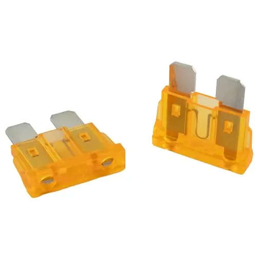 Stk. SeKi Standard ATO Flachstecksicherung 5A hellbraun; Auto Sicherung 19mm Flachsicherung 32V/DC Boot Wohnwagen 5