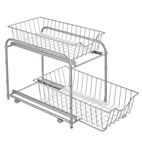 Produktbild SONGMICS Küchenschrank Organizer, 2 Ebenen, stapelbar und erweiterbar