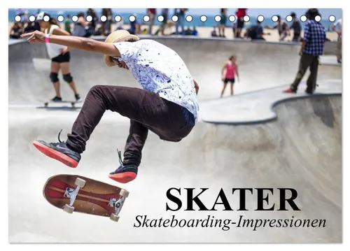 CALVENDO Wandkalender Skater. Skateboarding-Impressionen (Tischkalender 2026 DIN A5 quer), C