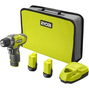 Ryobi Akku-Bohrschrauber R12DD-220S, 12V mit 2 Akkus