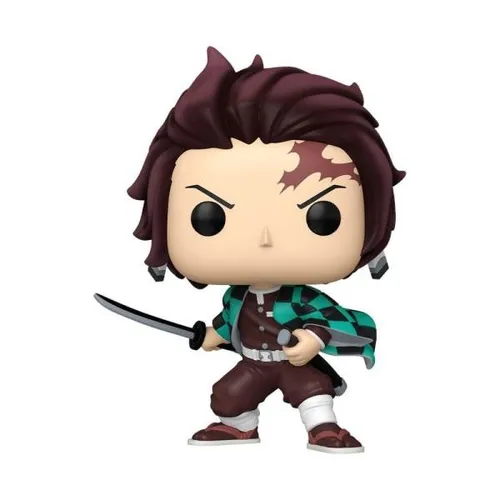 Funko Pop! Jumbo: Demon Slayer - Tanjiro - Exklusive Vinylfigur für Sammler - Chibi Figuren - Diese ca. 25,4 cm große Tanjiro Figur aus hochwertigem Vinyl ist das perfekte Geschenk für Demon Slayer Fans und ergänzt jede Sammlung.