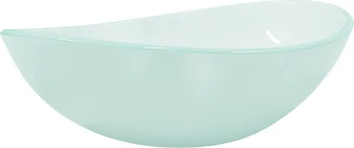 vidaXL Waschbecken Hartglas 54,5x35x15,5 cm in beige von vidaXL