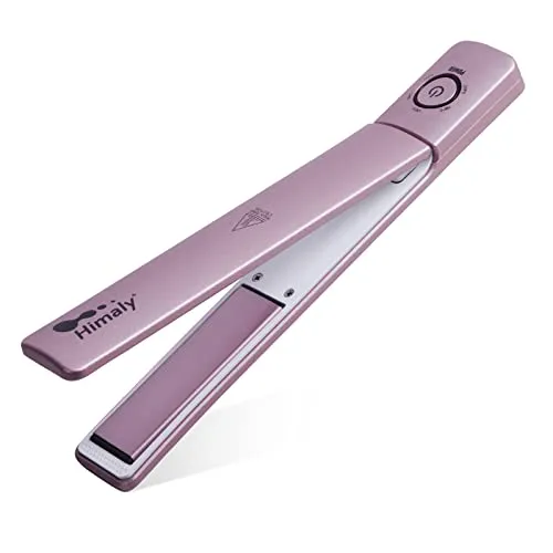 himaly Glätteisen für kurzes & langes Haar, 5 Temperaturstufen und Schnellheizung, 2 cm ultradünner tragbarer Haarglätter