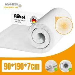 Aiibot Matratzentopper 90x190cm – Komfortschaum für besseren Schlaf - Topper für 90x190cm Matratzen, ergonomischer 7-Zonen-Komfortschaum sorgt für gezielte Druckentlastung und verbessert den Schlafkomfort. Abnehmbarer, waschbarer Bezug für einfache Pflege.