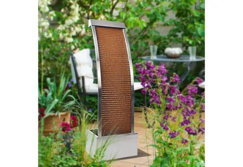 Köhko Zimmerbrunnen aus Edelstahl 110 cm mit LED von Köhko