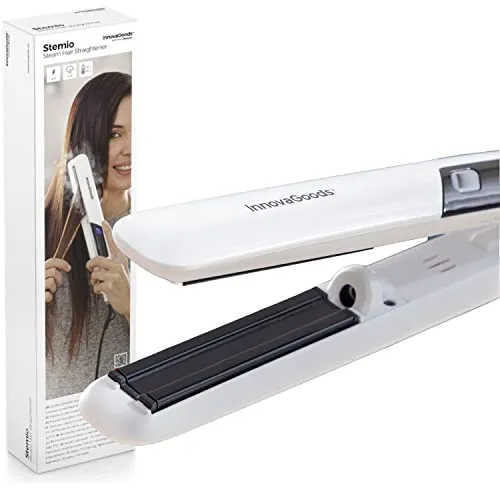 Haarglätter mit Dampffunktion - Stemio InnovaGoods 36 W - Glätteisen mit Keramikbeschichtung für schonendes Styling, sorgt für glattes Haar und weniger Frizz - ideal für den täglichen Gebrauch.